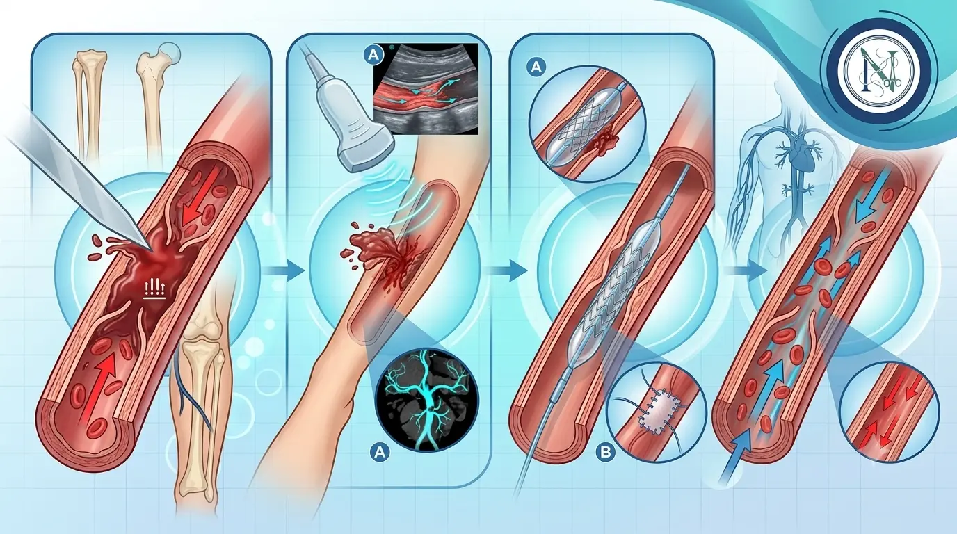 علاج اصابات الأوعية الدموية